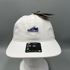 Nike Unstructured Dunk Low Patch Hat Shoe Adjustable Club Cap Sz S/M, FN4404-100